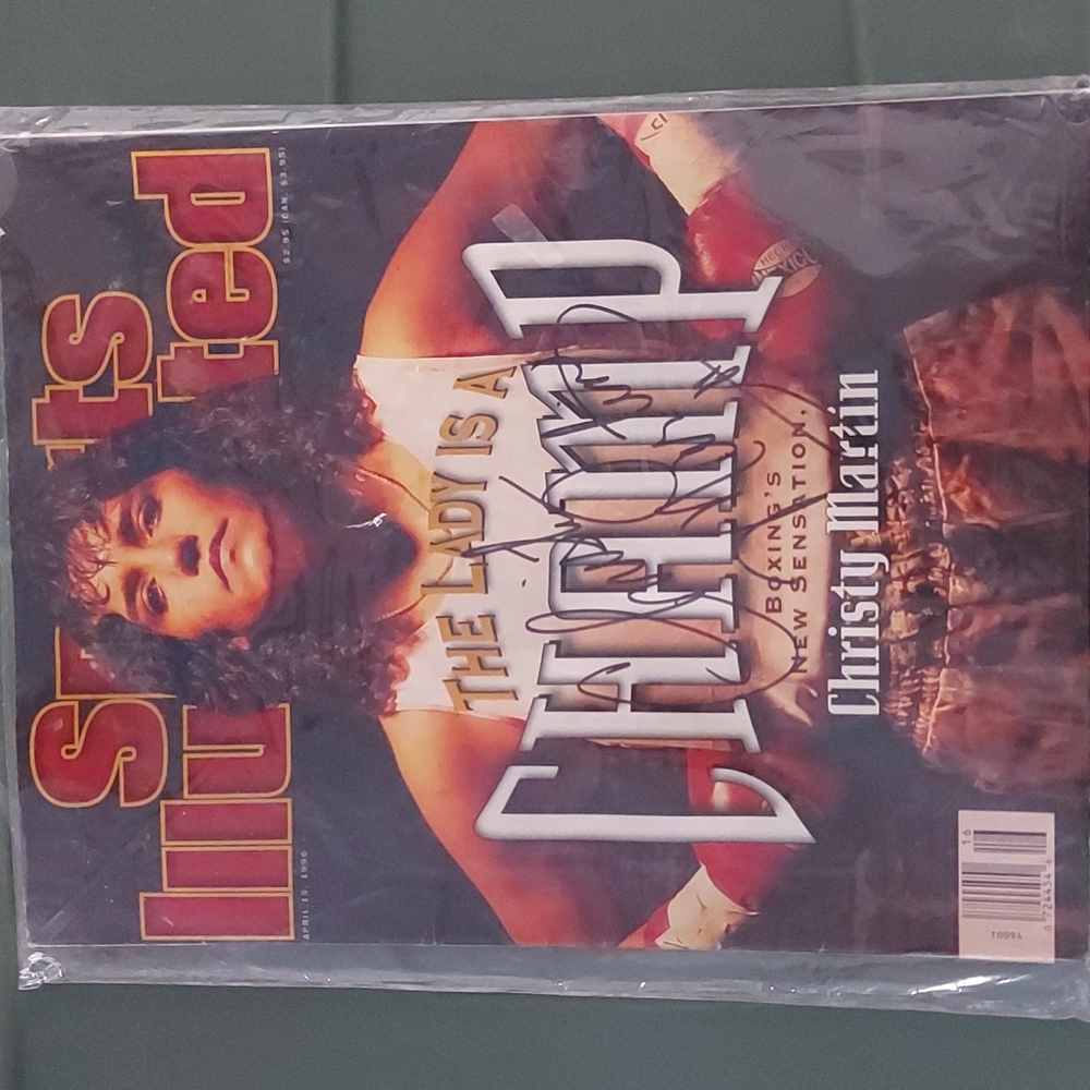 Signed sports lustrated magazine